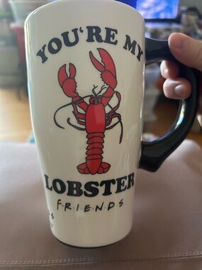 Warner Bros. White Ceramic 'You're My Lobster' Mug with Black Handle